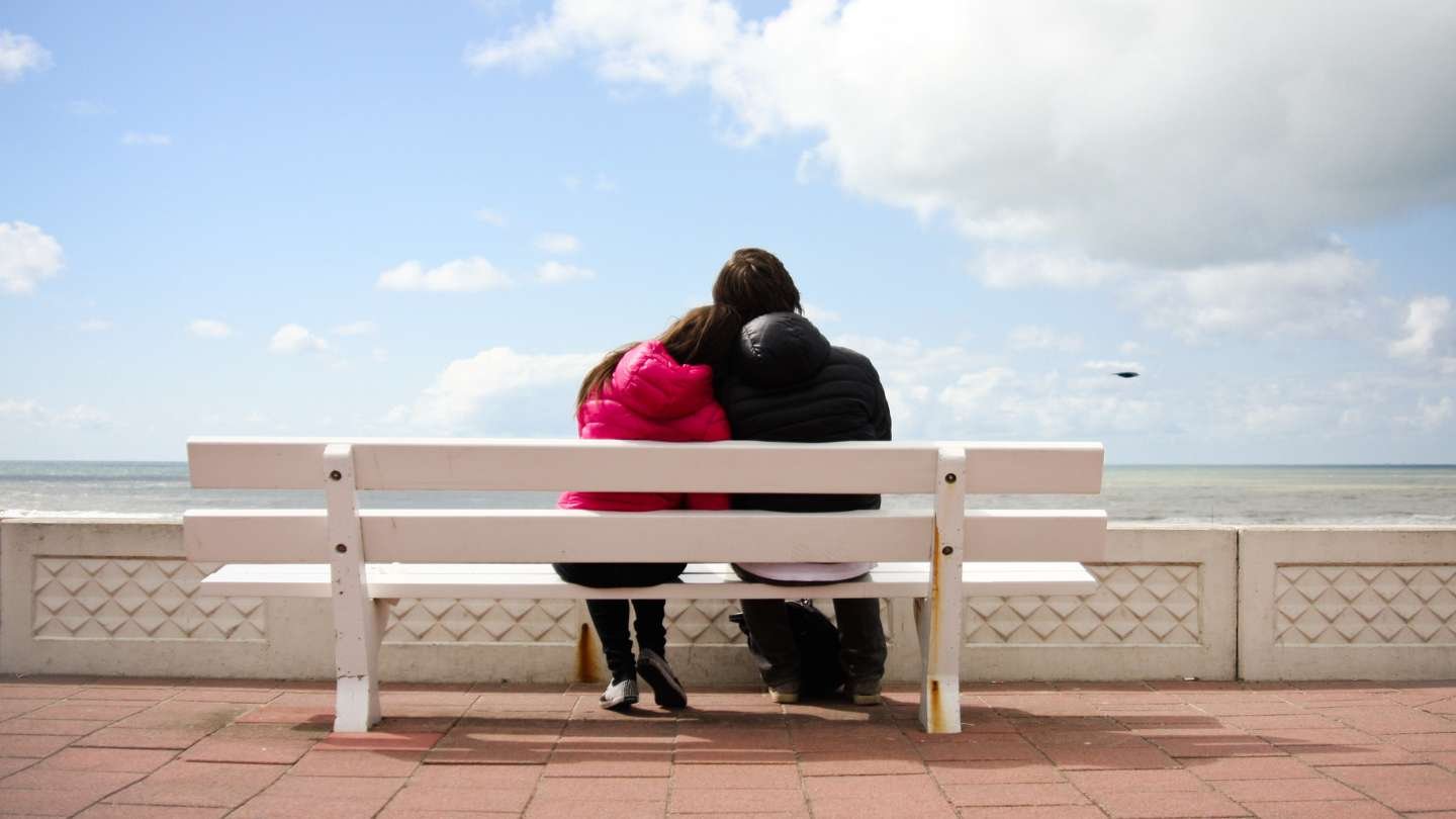 A couple enjoying the view, symbolizing the realities of dating abroad as a Filipina.